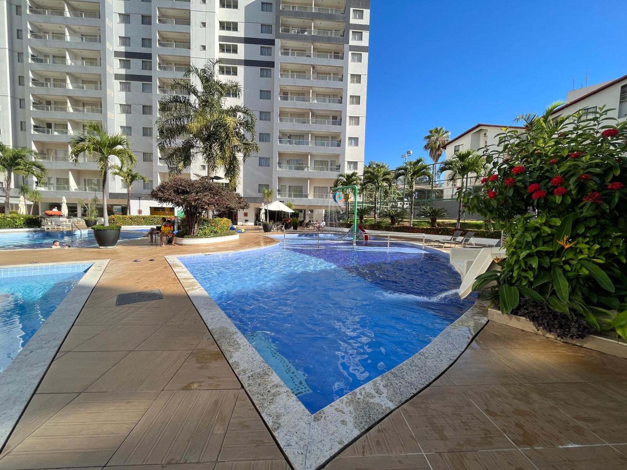 Flat 501 - Condominio Veredas Do Rio Quente - Diferenciado Com Ar Na Sala E No Quarto Exterior foto