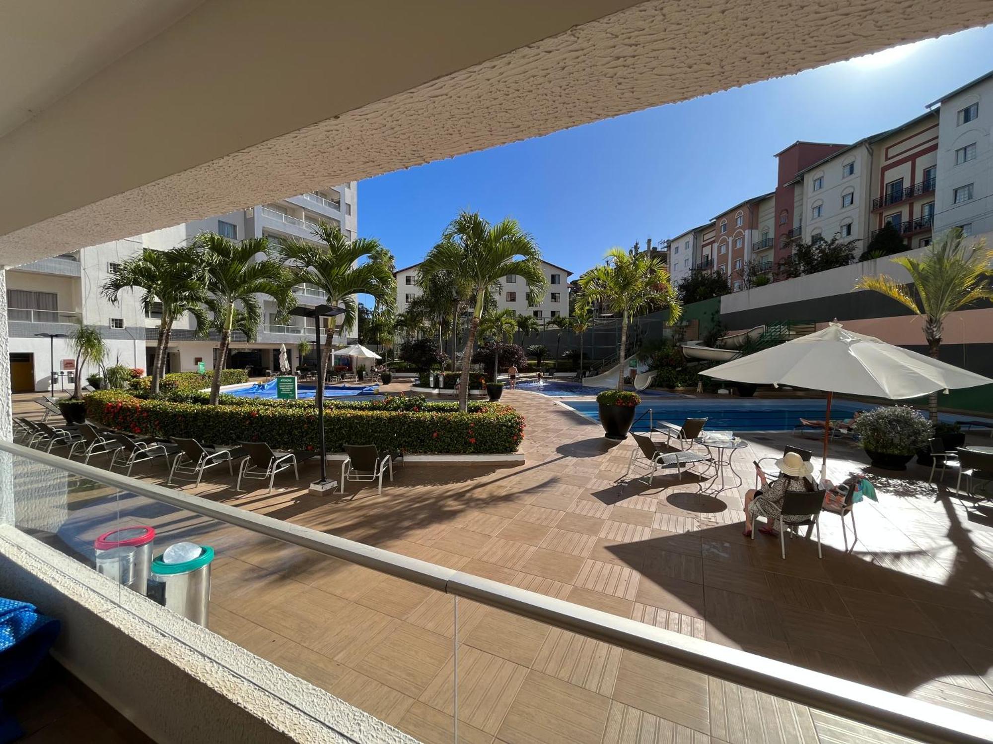 Flat 501 - Condominio Veredas Do Rio Quente - Diferenciado Com Ar Na Sala E No Quarto Exterior foto